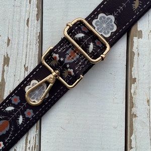 Floral Guitar Style Adjustable Purse Strap